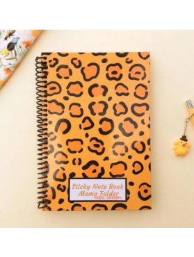 Leopar Desenli Not Defteri Sticky Note Book