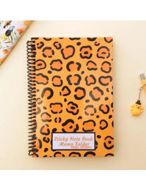 Leopar Desenli Not Defteri Sticky Note Book