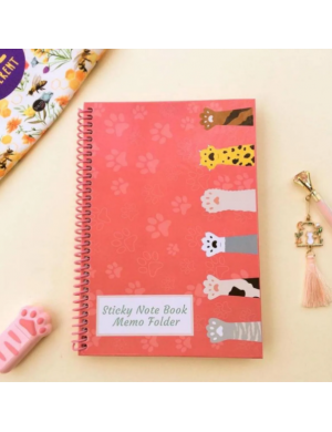 Pati Desenli Not Defteri Sticky Note Book