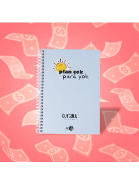 Plan Çok Para Yok Tarihsiz Planlayıcı Duygulu Ajanda