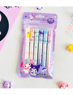 Sanrio 6lı Fosforlu Kalem Seti NO:3315