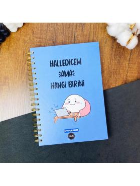 Halledicem Ama Tasarımlı Konuşan Tarihsiz Planlayıcı Ajanda