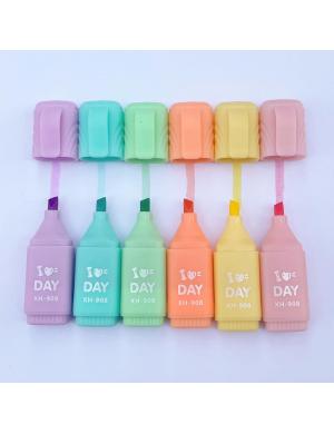 Pastel Renk DIY 6lı Fosforlu Kalem Seti 