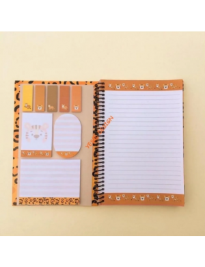 Leopar Desenli Not Defteri Sticky Note Book